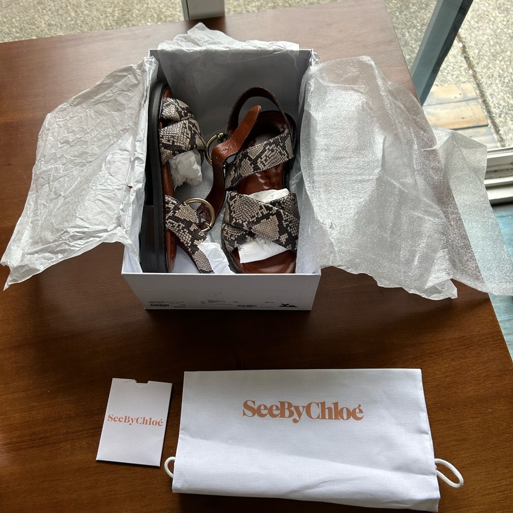 BNIB See by Chloe sandals